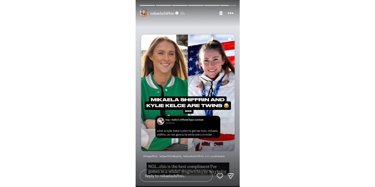 Shiffrin's Instagram story