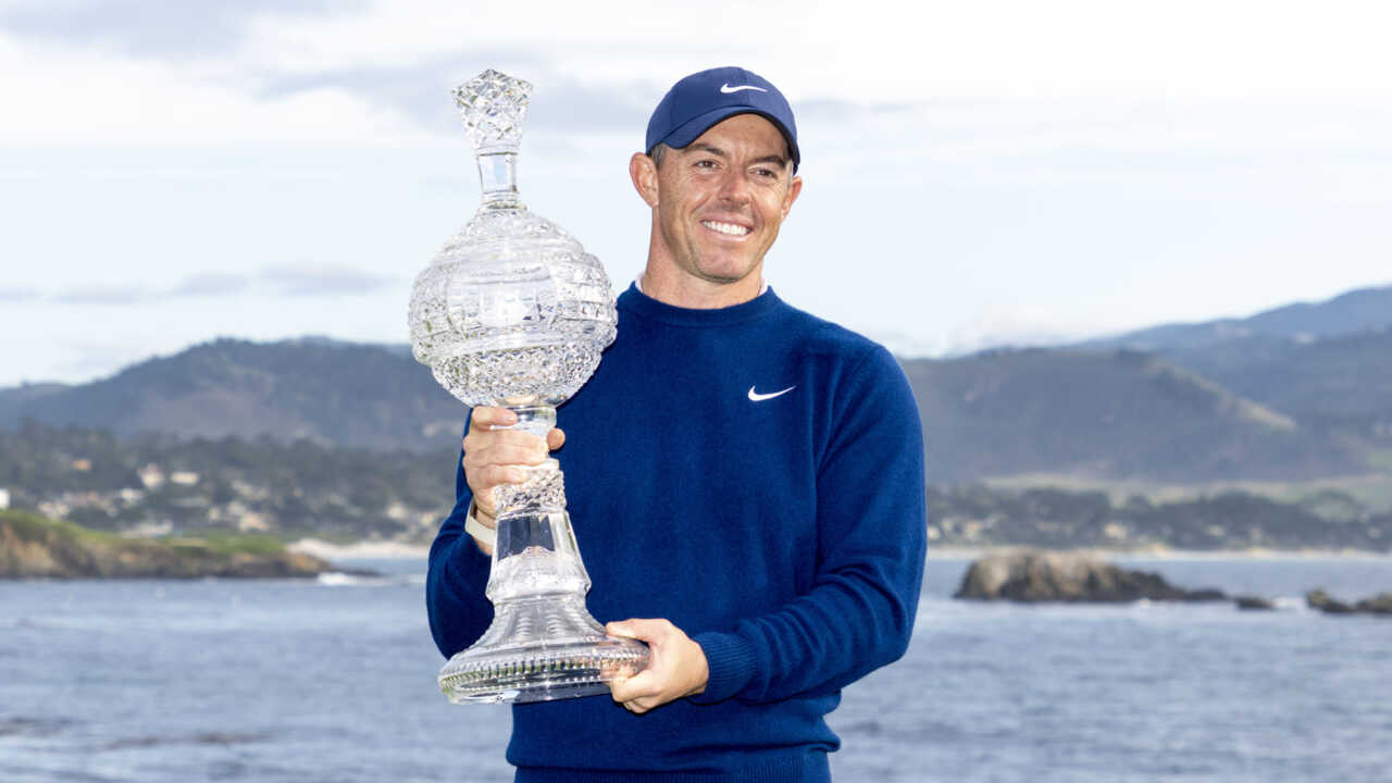 Rory McIlroy at the AT&T Pebble Beach Pro Am (Image source Imagn)