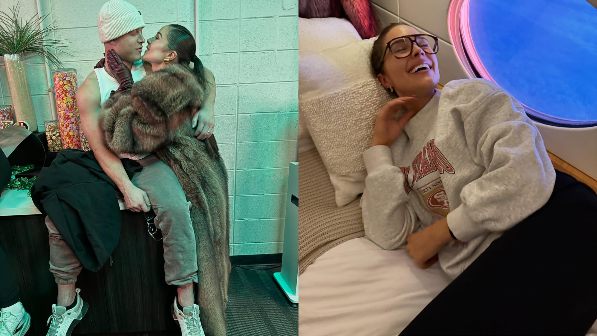 Christian McCaffrey and Olivia Culpo. - Source: https://www.instagram.com/p/DTbrMh9j7Ri/?img_index=9