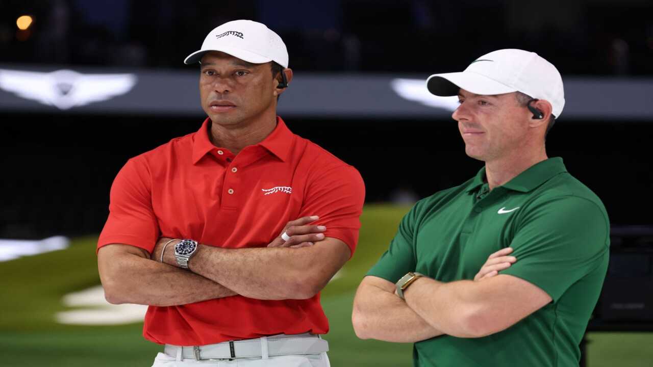 Rory McIlroy and Tiger Woods (Image via Getty)
