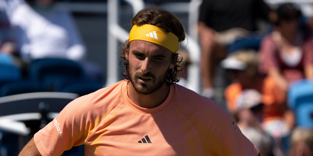 Stefanos Tsitsipas at the 2024 Cincinnati Open (Source: Imagn)