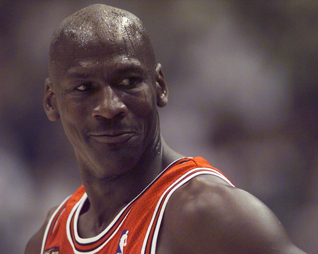 Chicago Bulls guard Michael Jordan in game two of the 1998 NBA Finals against the Utah Jazz at the Delta Center - Source - USA TODAY