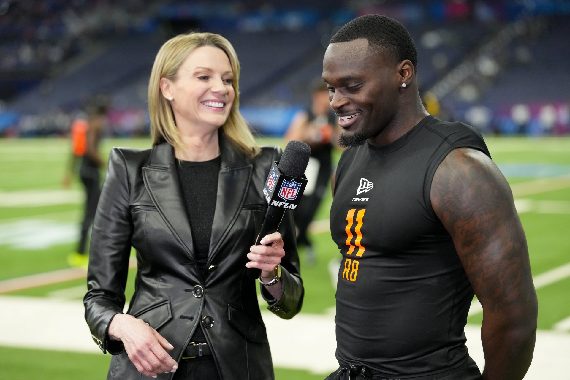 Jeremiyah Love - NFL Combine - Source: Imagn.