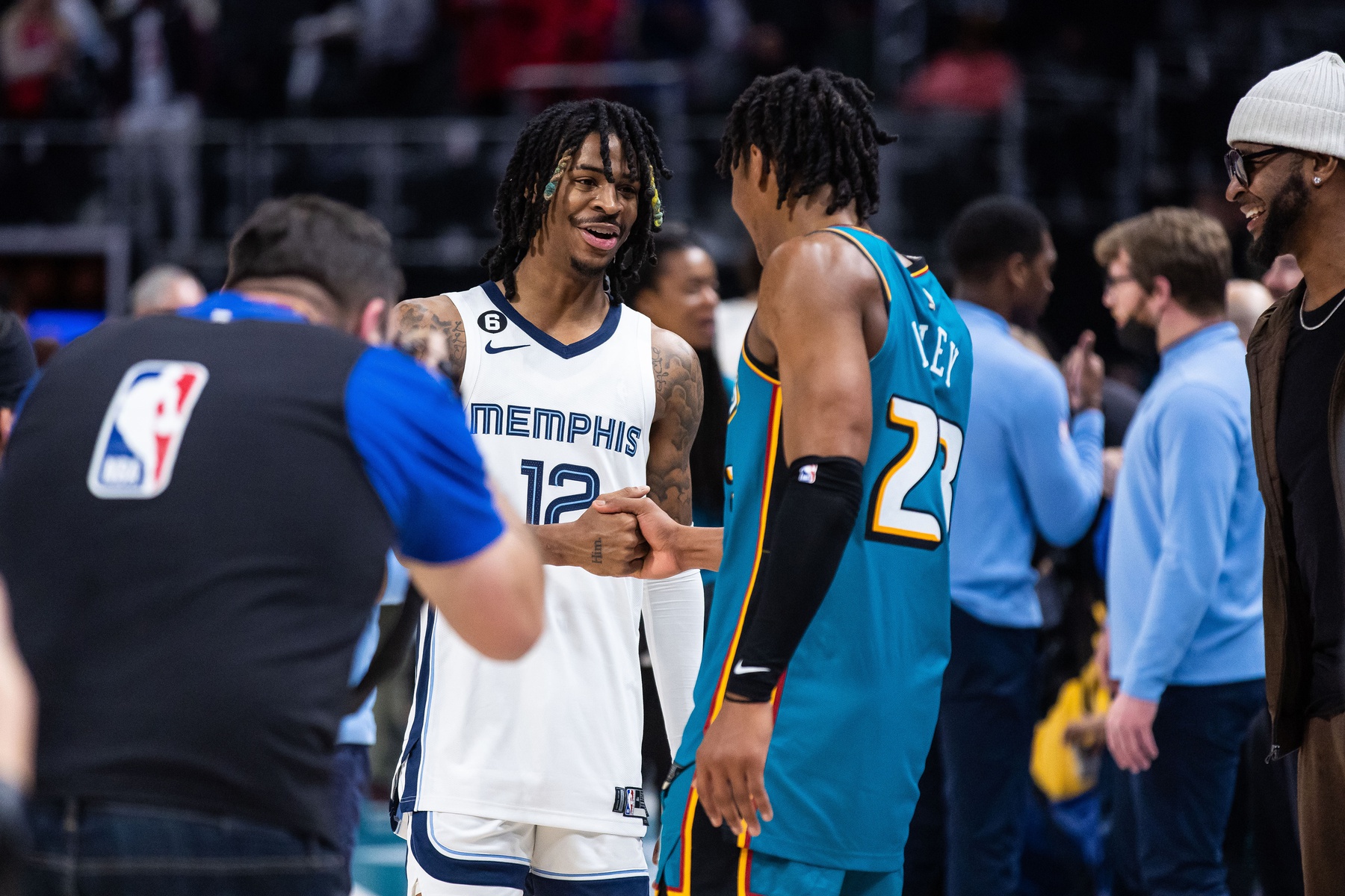 Ja Morant (L) and Jaden Ivey (R) are among NBA players with controversial IG Live appearances. - Source: USA Today Network
