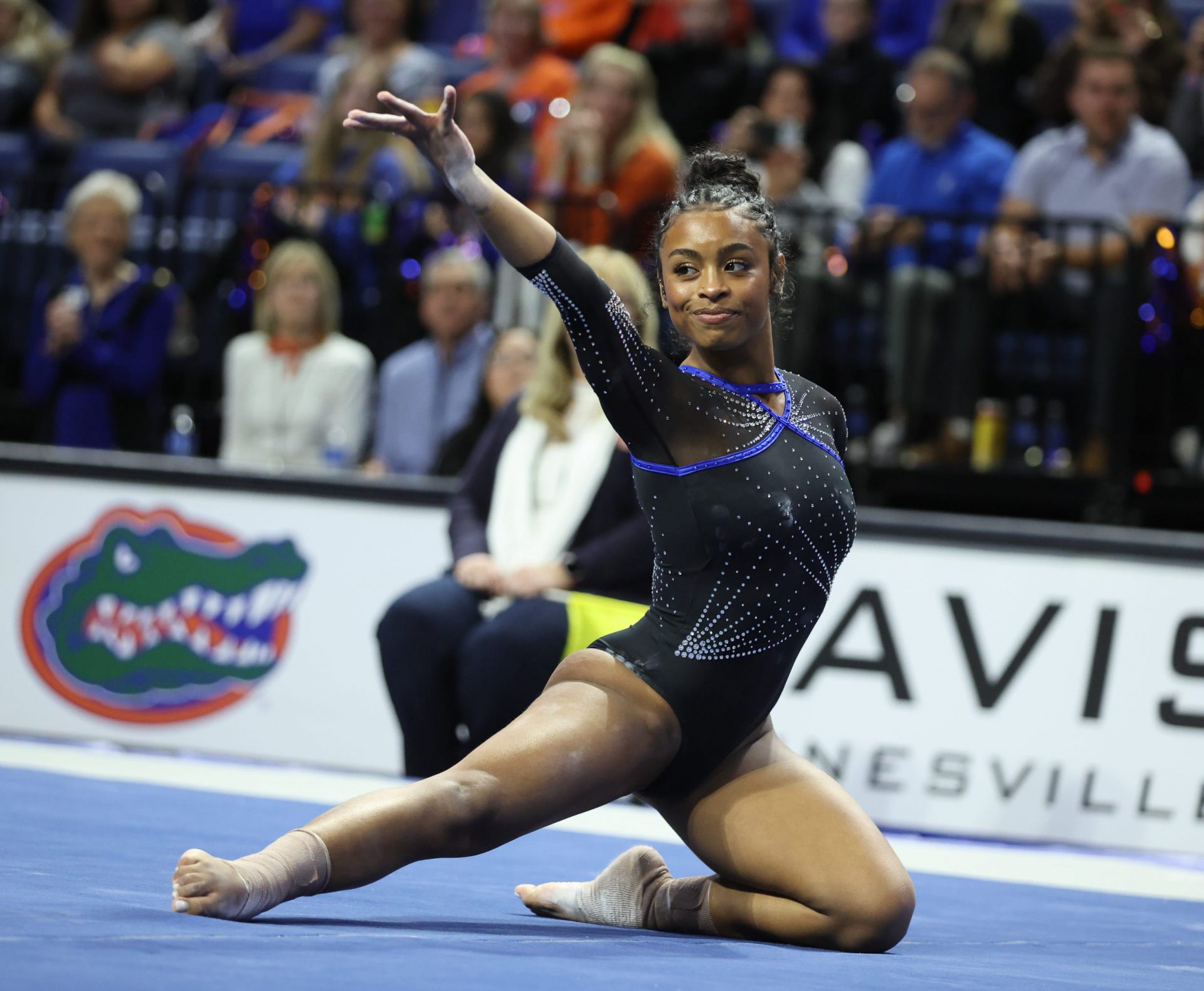 Florida Gators' Selena Harris during NCAA gymnastics meet. (Source: Imagn)