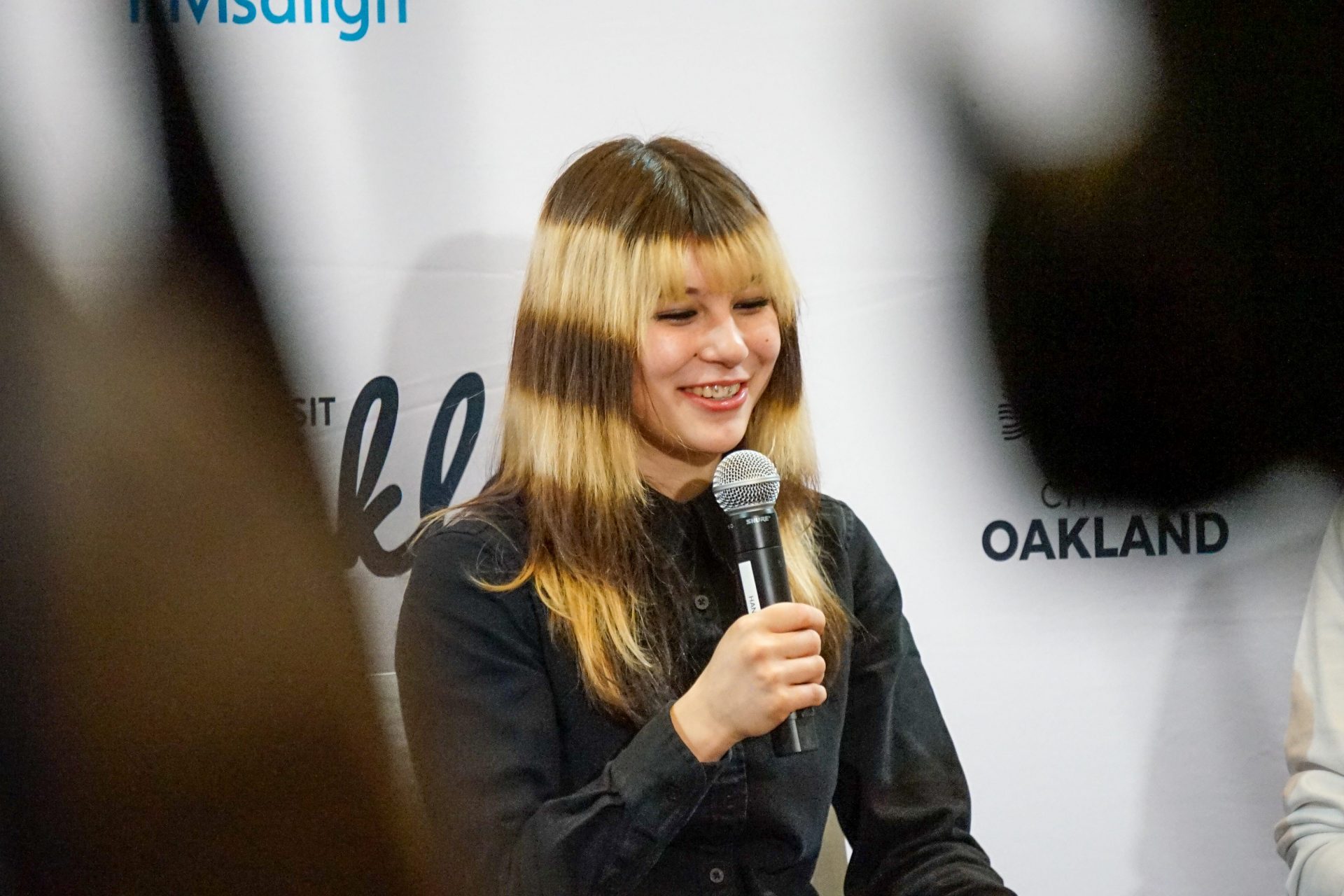 Alysa Liu speaks in a press conference in Oakland, CA. (Source: Imagn Images)