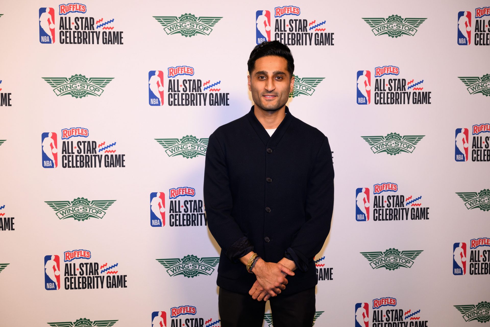 Shams Charania arrives on the green carpet prior to an NBA Celebrity All-Star basketball game at Kia Forum - Source: Imagn Images