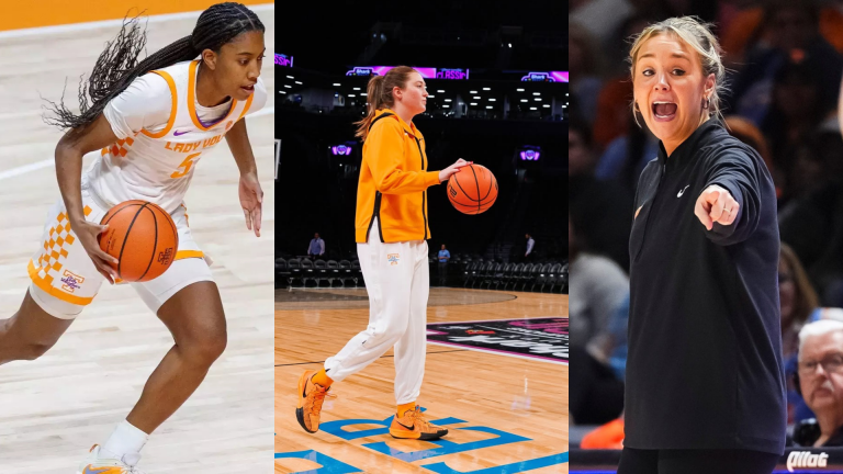 Tess Darby, Kim Caldwell and Kaiya Wynn. - Source: Imagn, https://utsports.com/sports/womens-basketball/roster/kaiya-wynn/22218, https://www.instagram.com/p/DFLpjKtxljz/?hl=en&img_index=5