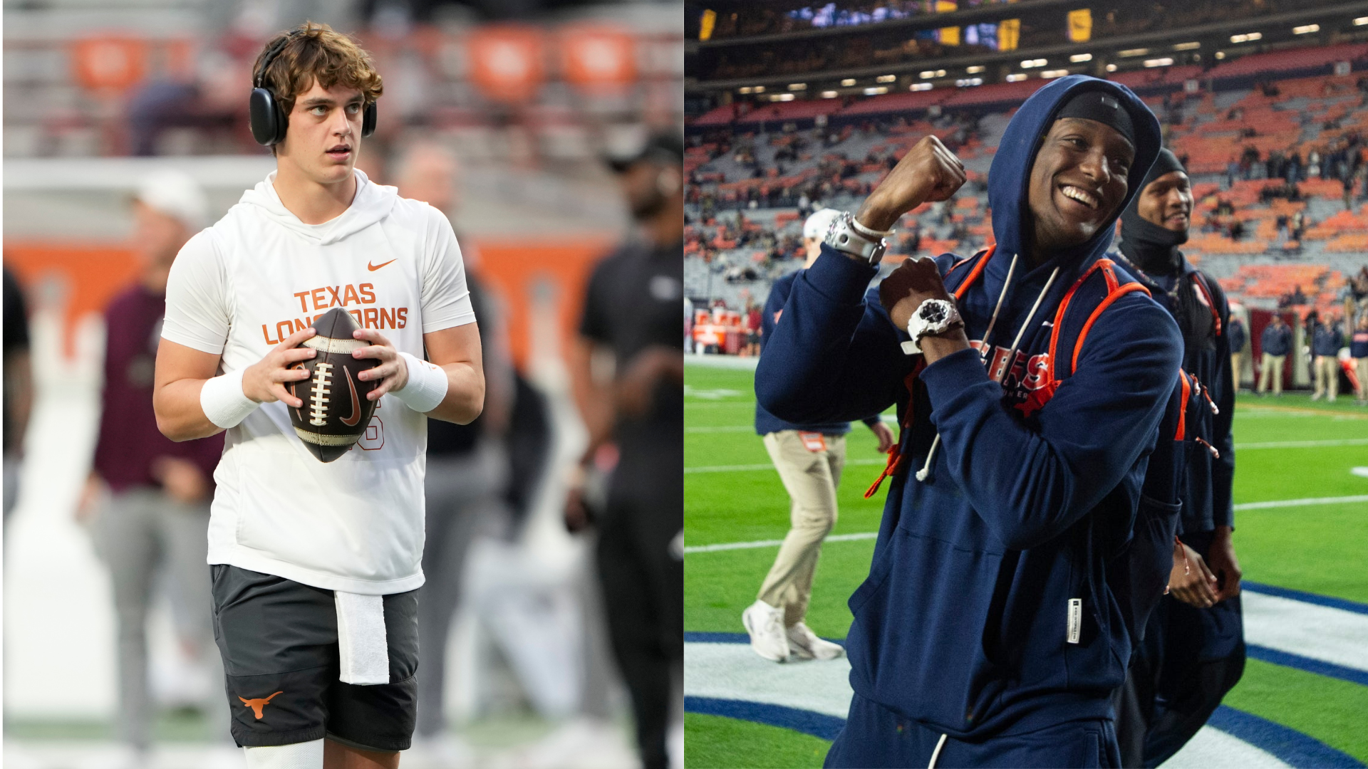 Arch Manning and Cam Coleman.
Source: Imagn