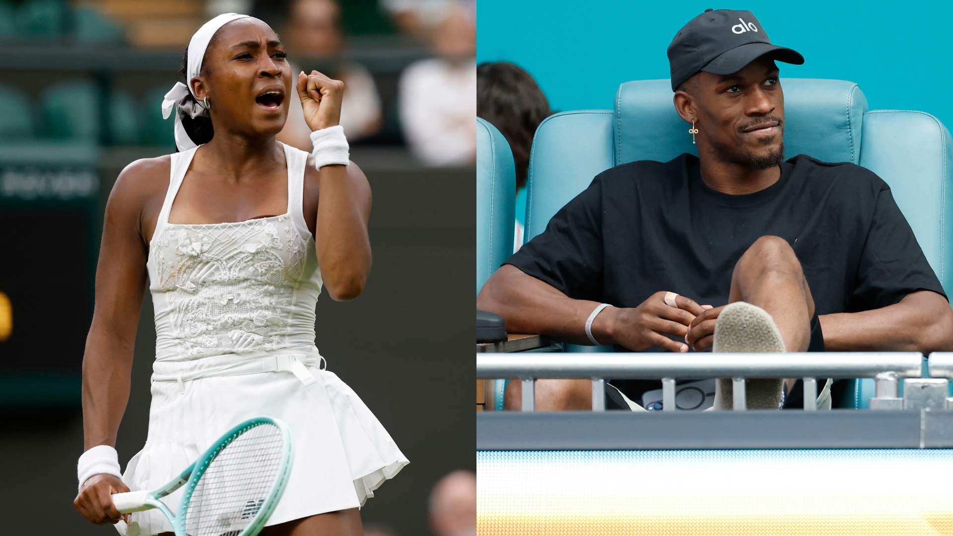 Coco Gauff & Jimmy Butler - Indian Wells - Source: Imagn