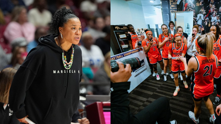 Dawn Staley and the Virginia Cavaliers. - Source: Imagn, Instagram/@uvawomenshoops
