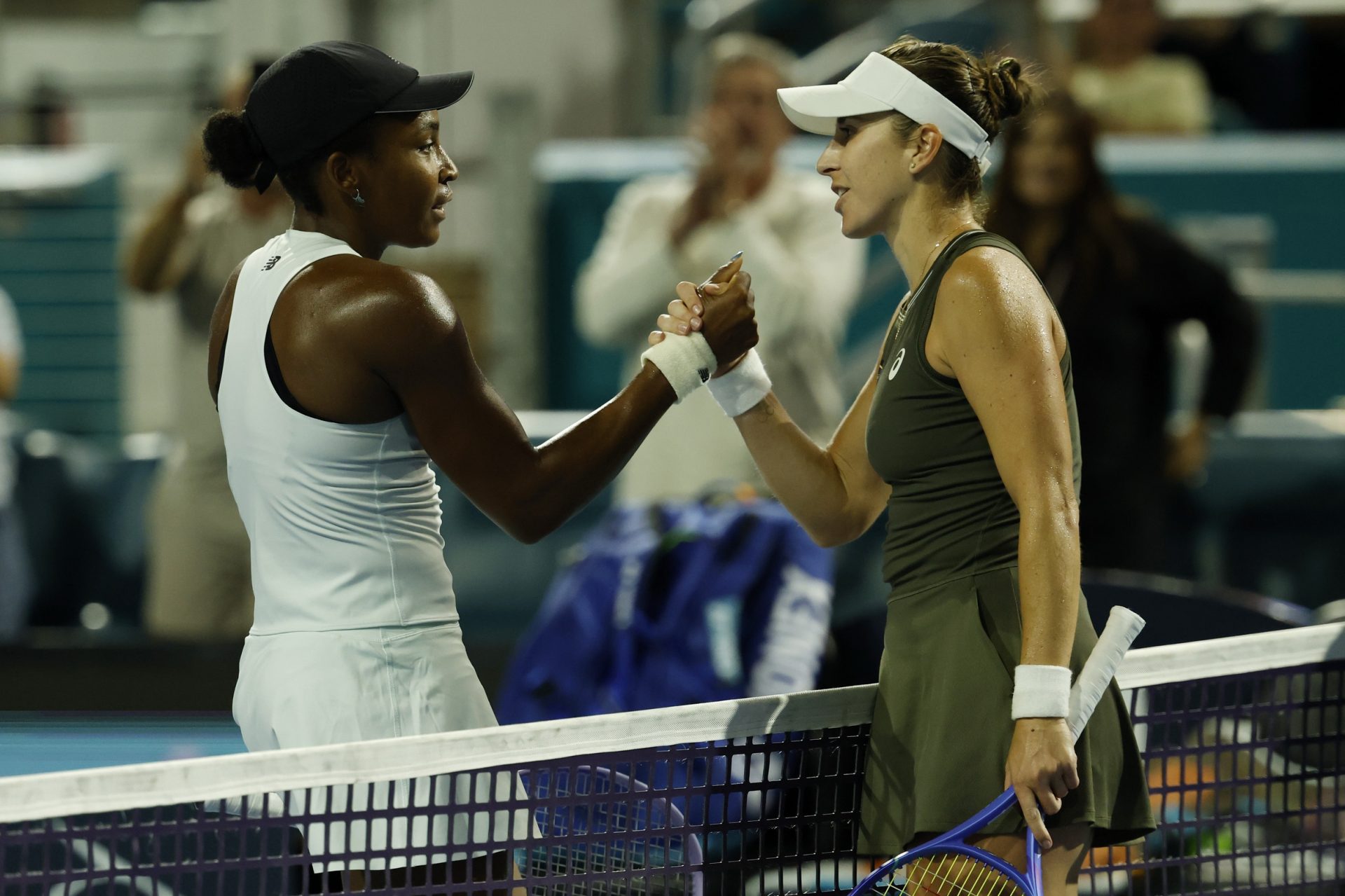 Coco Gauff & Belinda Bencic - Miami Open | Source: Imagn