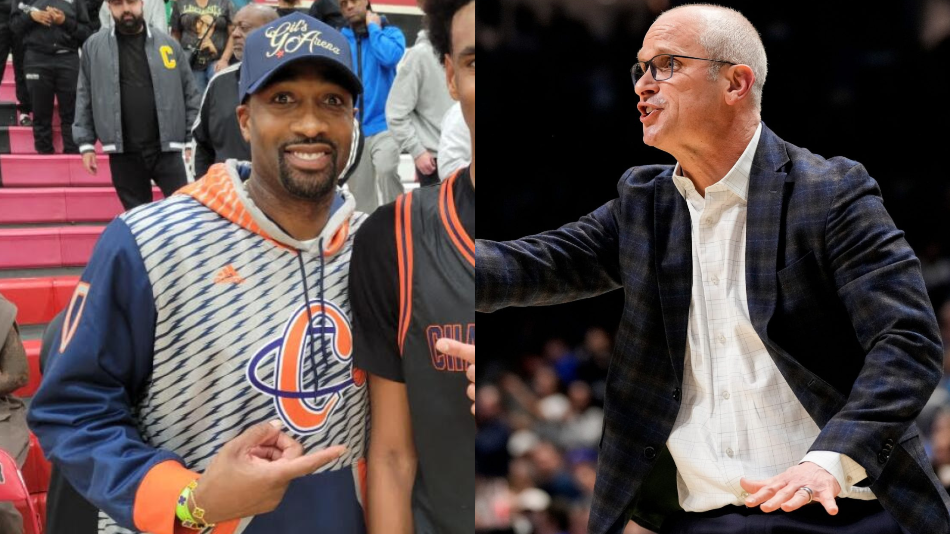 Gilbert Arenas and Dan Hurley - Source: Imagn
