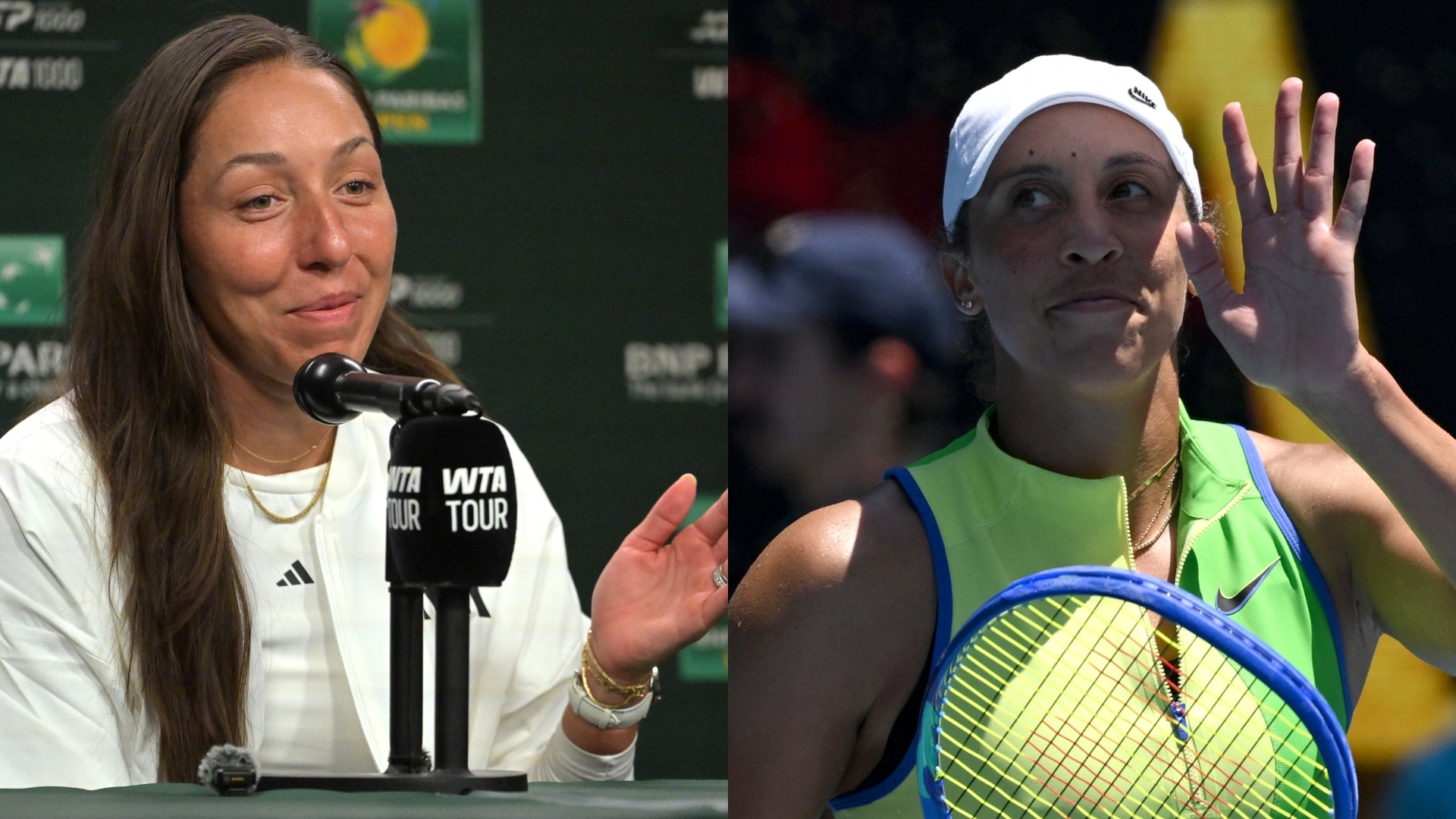 Jessica Pegula (L) and Madison Keys | Source: Imagn