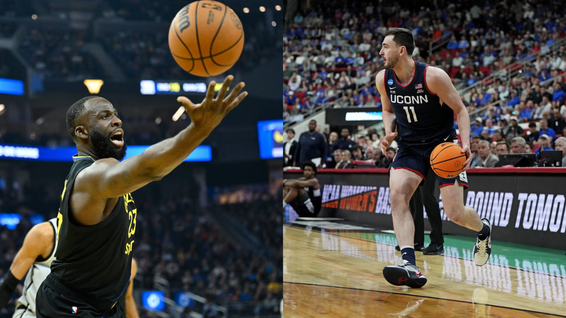 Draymond Green and Alex Karaban. - Source: Imagn