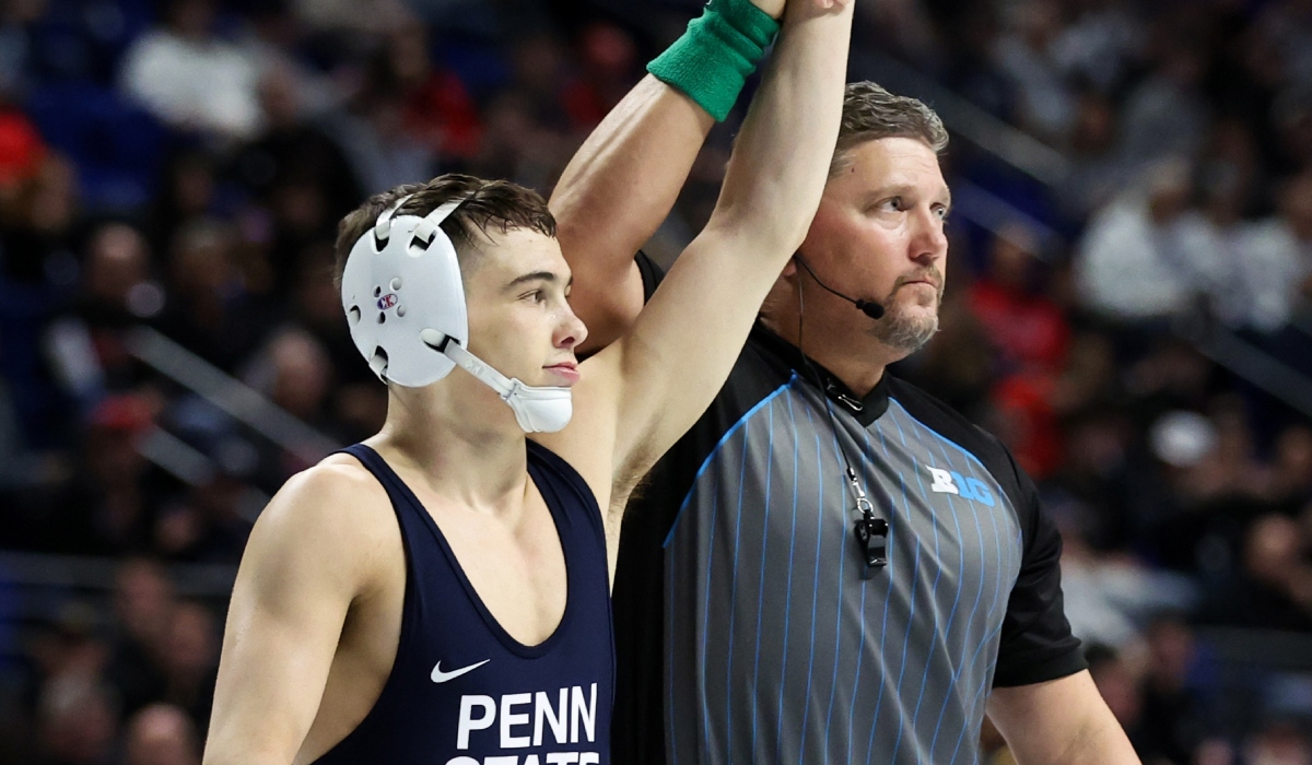 Penn State's Luke Lilledahl at the Big Ten Wrestling Championships: Source -  Imagn images