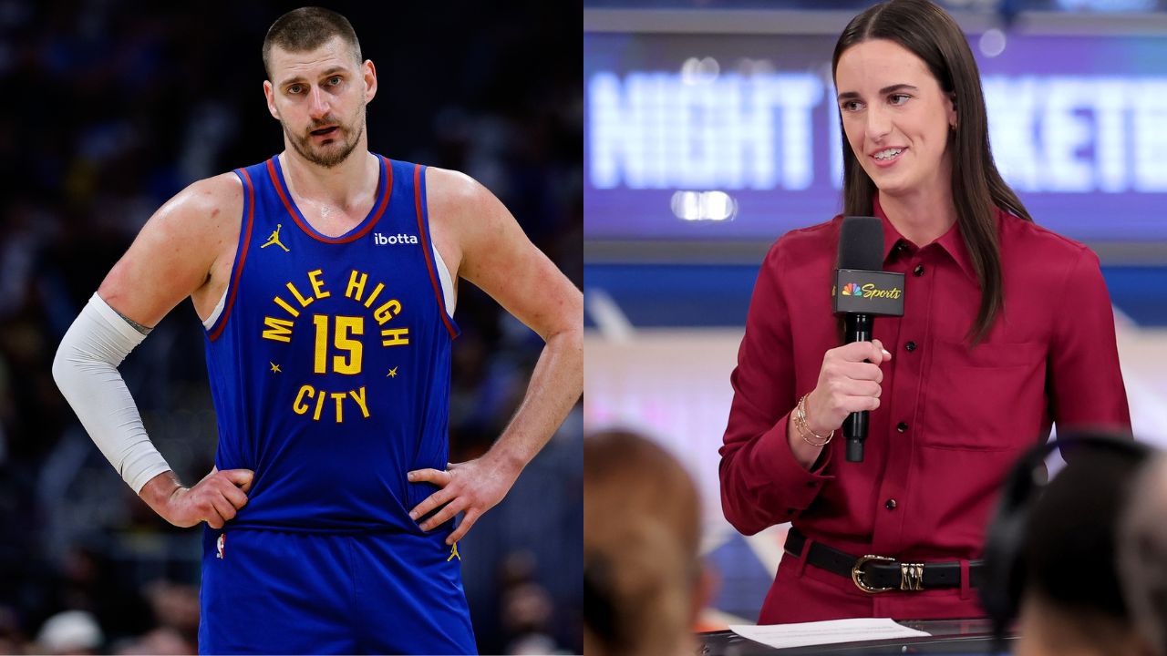 Nikola Jokic and Caitlin Clark - Source: Imagn