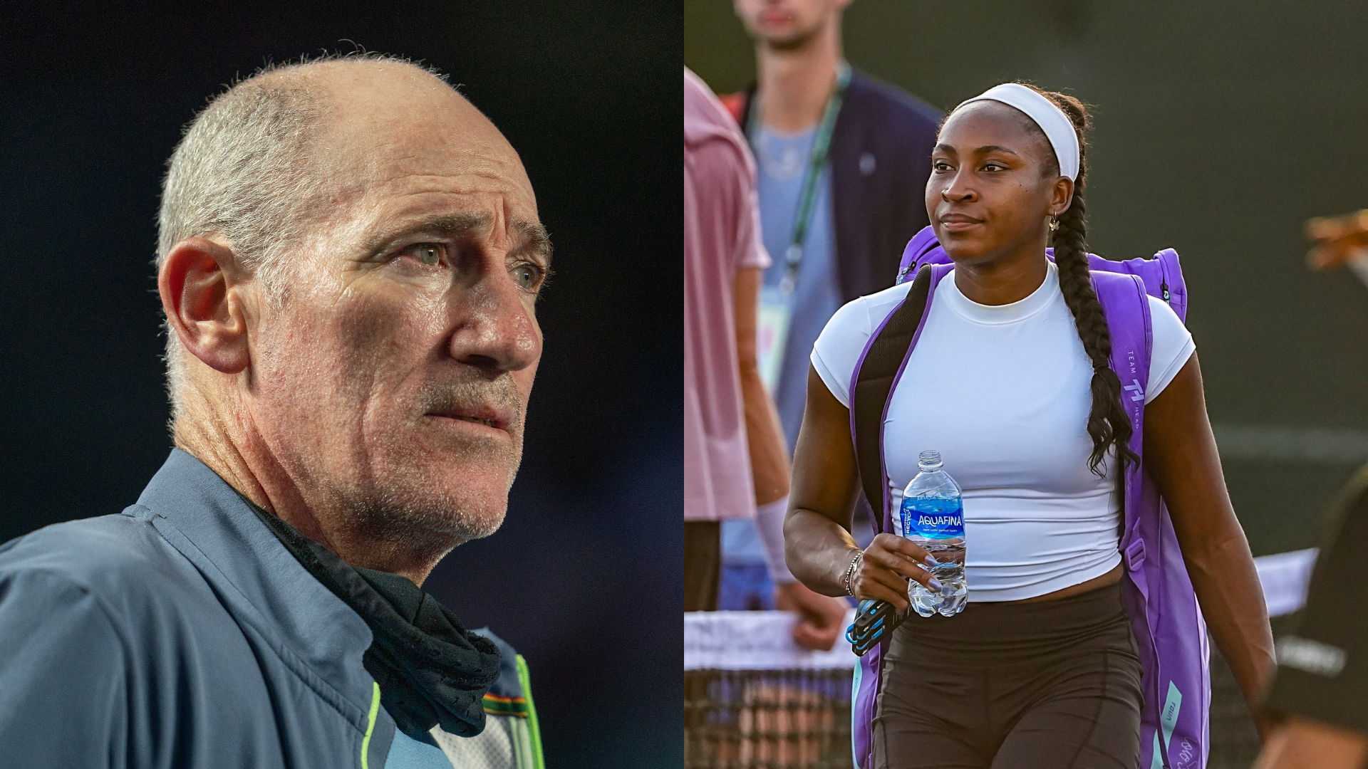 Brad Gilbert (L) and Coco Gauff | Image Source: Imagn
