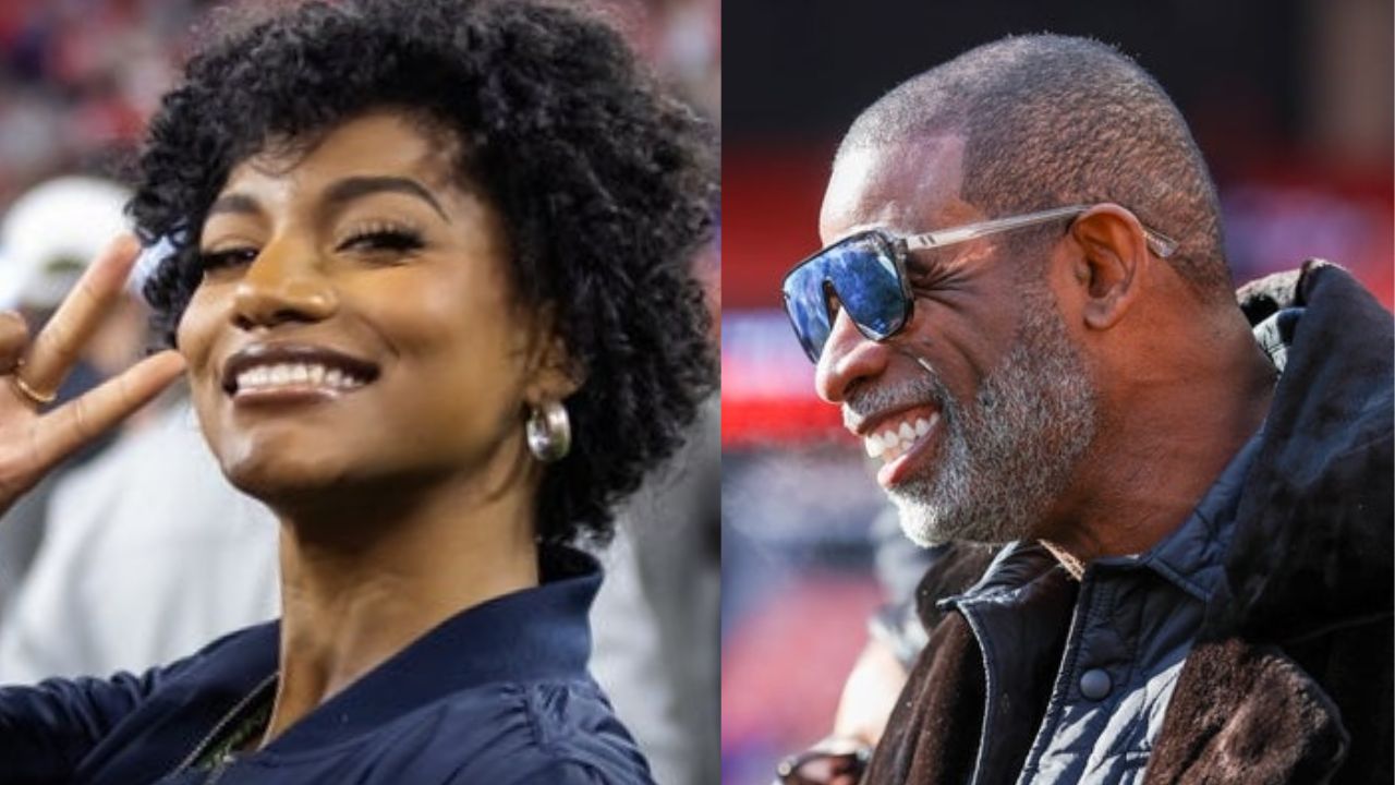 Deion Sanders and Karrueche Tran - Source: IMAGN