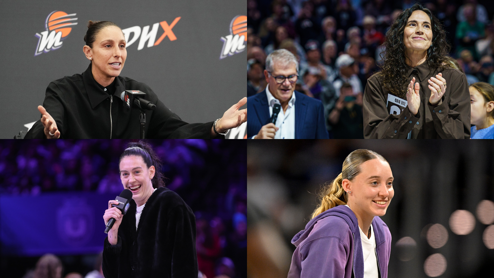 Diana Taurasi, Breanna Stewart, Sue Bird, Paige Bueckers - Source: Imagn