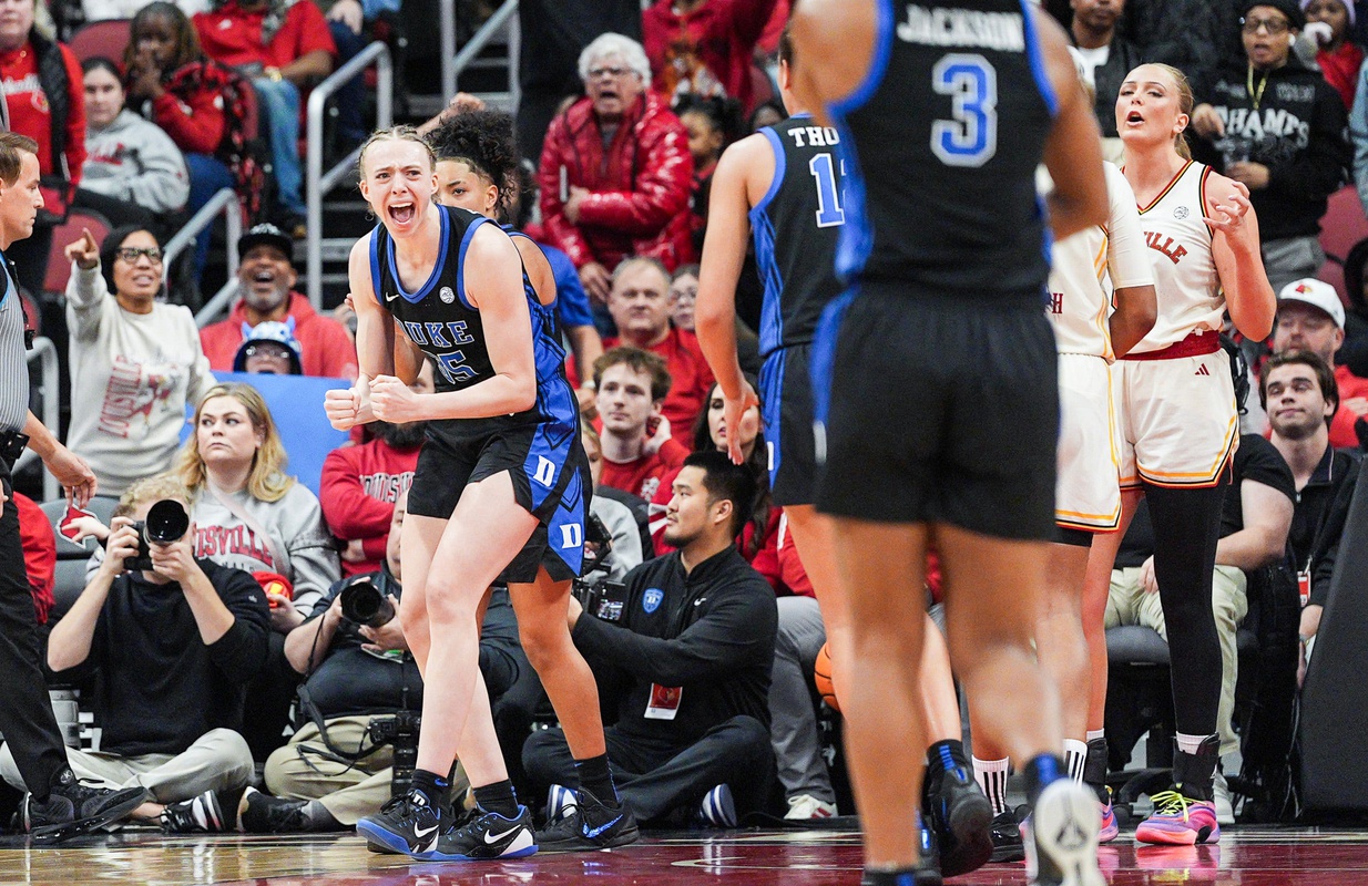 Duke Blue Devils forward Toby Fournier during a game vs. Louisville - Source: Imagn