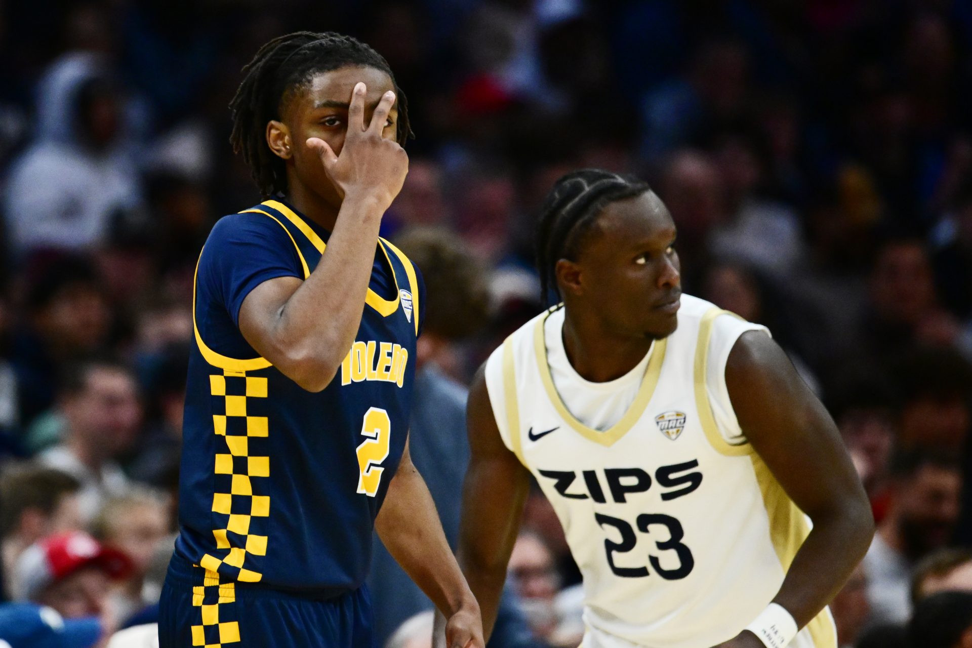 Leroy Blyden Jr. - Toledo Rockets  vs. Akron Zips - Mid-American Conference Championship at Rocket Arena - Source: IMAGN