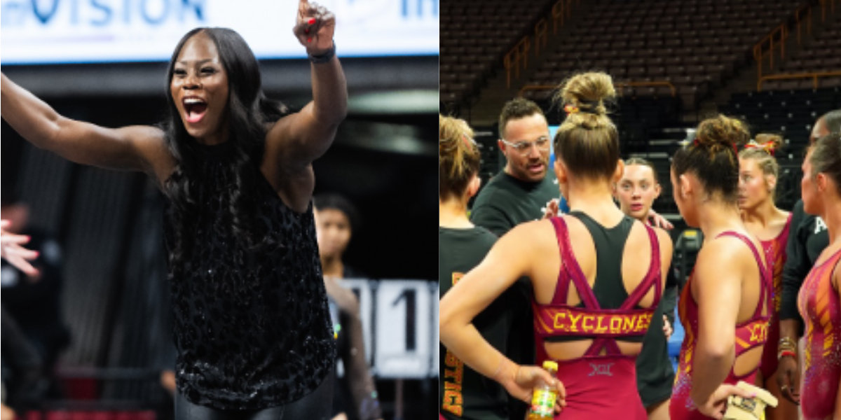 Iowa State Gymnastics Program head coach Ashley Miles Greig. (Image via Instagram@cyclonegym)