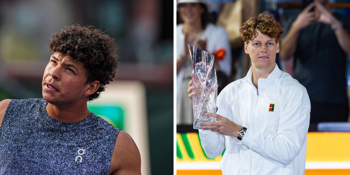 L: Ben Shelton, R: Jannik Sinner (Source: Imagn Images)