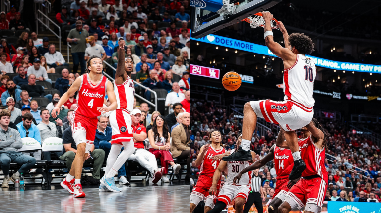 Arizona Wildcats vs. Houston Cougars. - 2026 Big 12 conference tournament - Images via X/ArizonaMBB