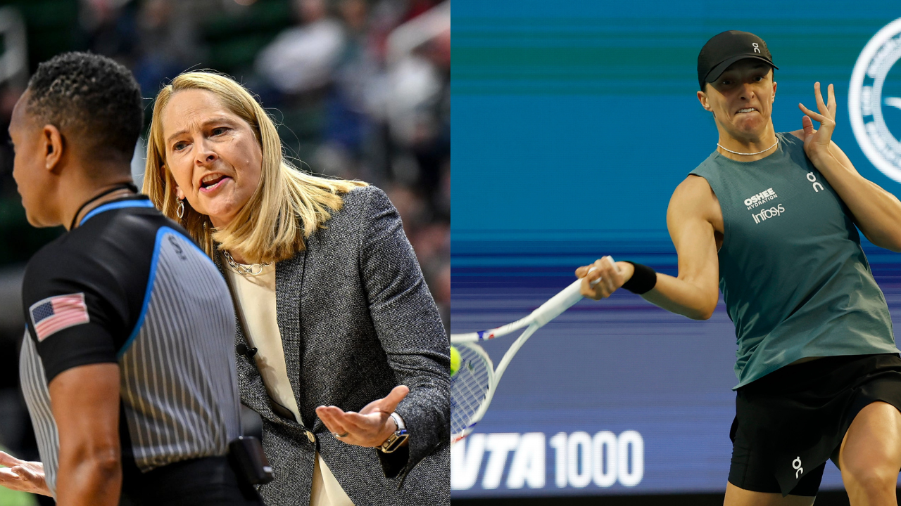 Brenda Frese (L) and Iga Swiatek (R). Source: IMAGN