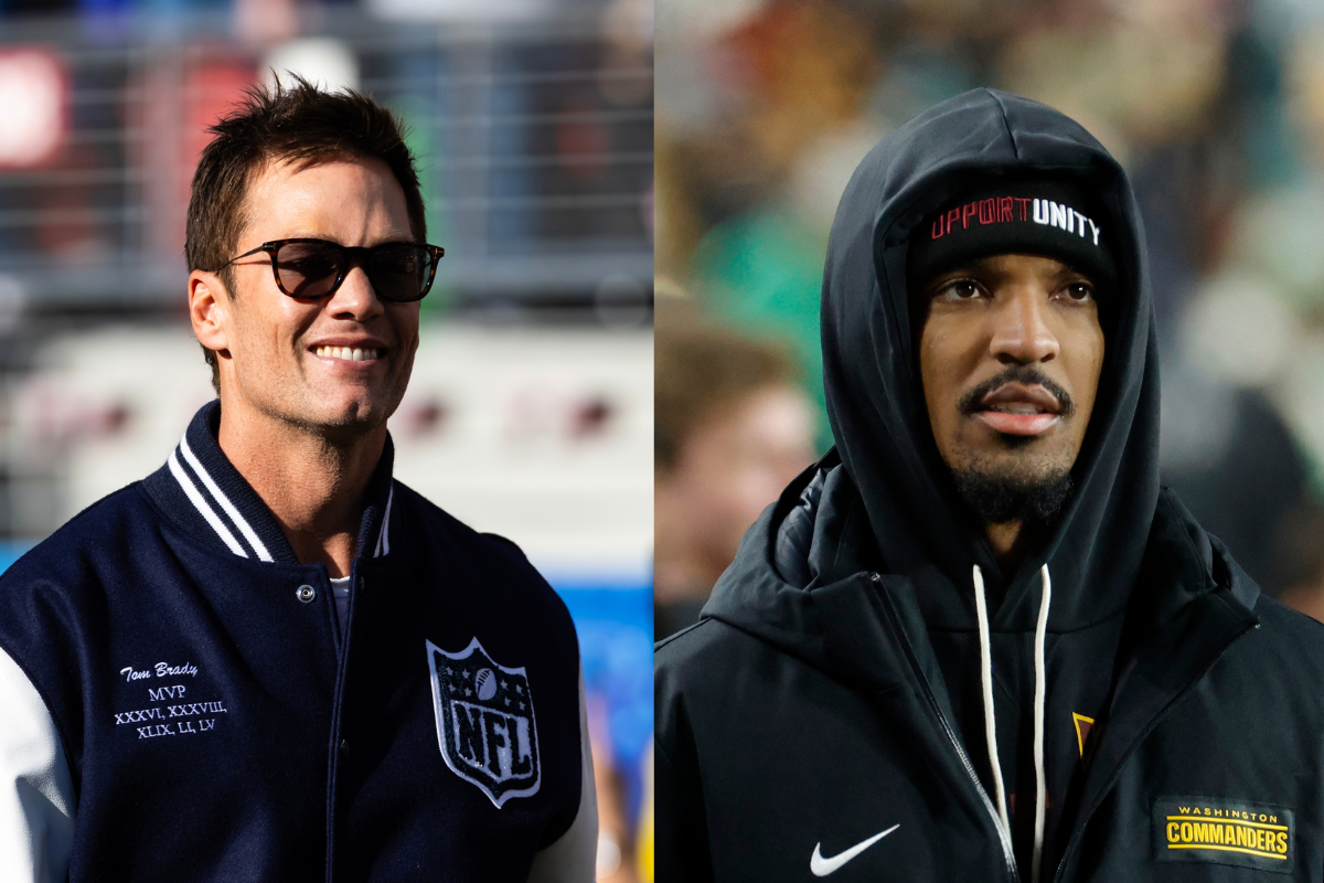 Tom Brady and Jayden Daniels - Source - Both Images form IMAGN