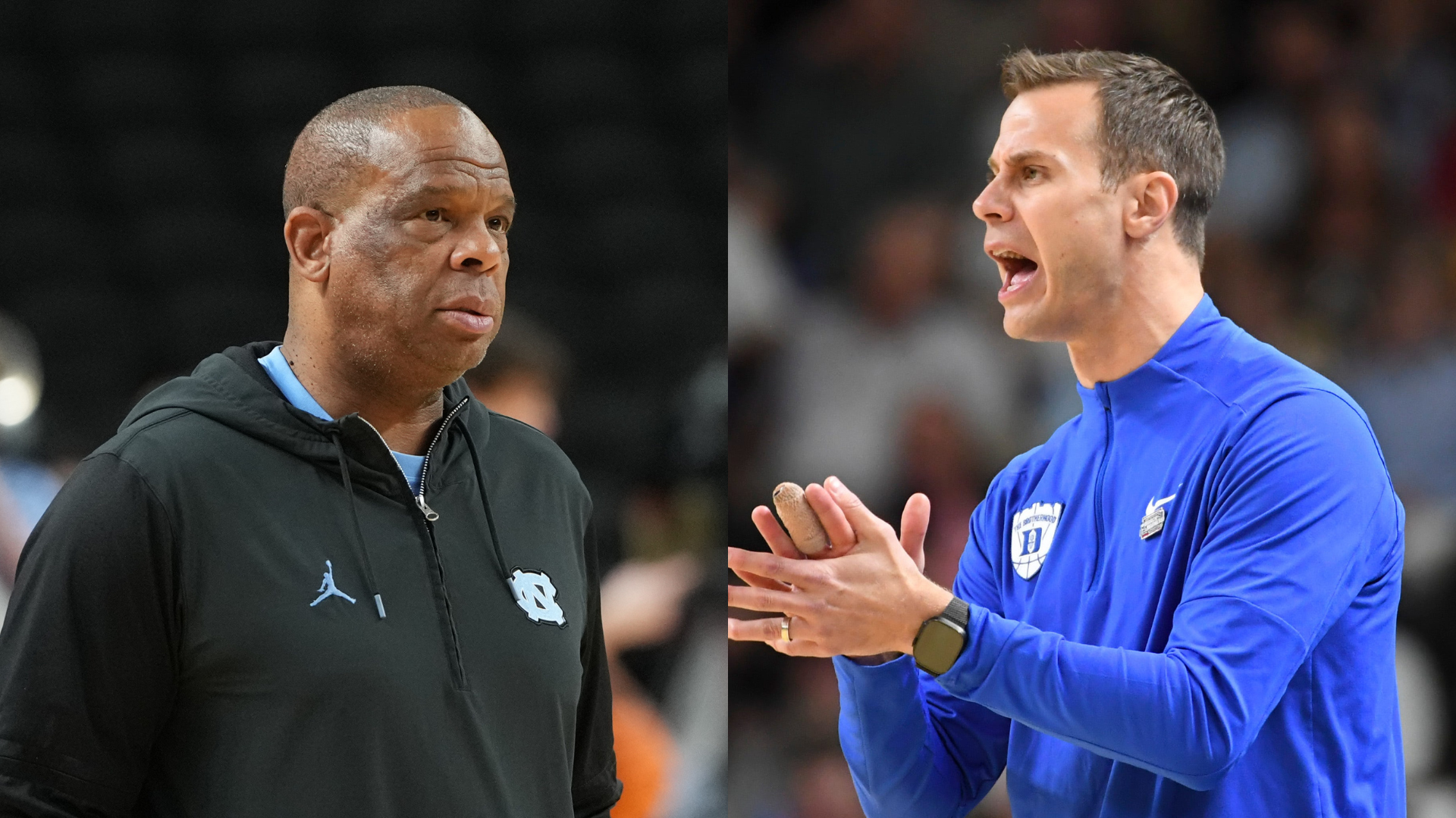Hubert Davis, Jon Scheyer - Source: Imagn