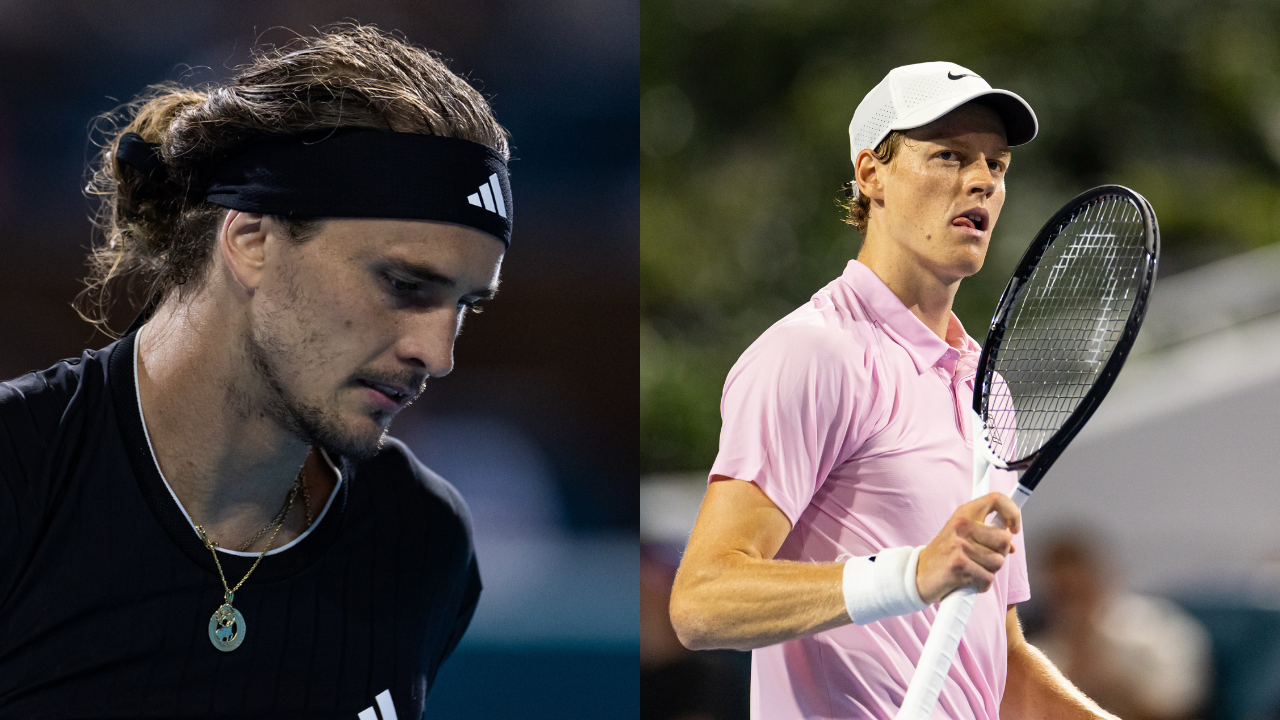Alexander Zverev and Jannik Sinner. Source: Imagn