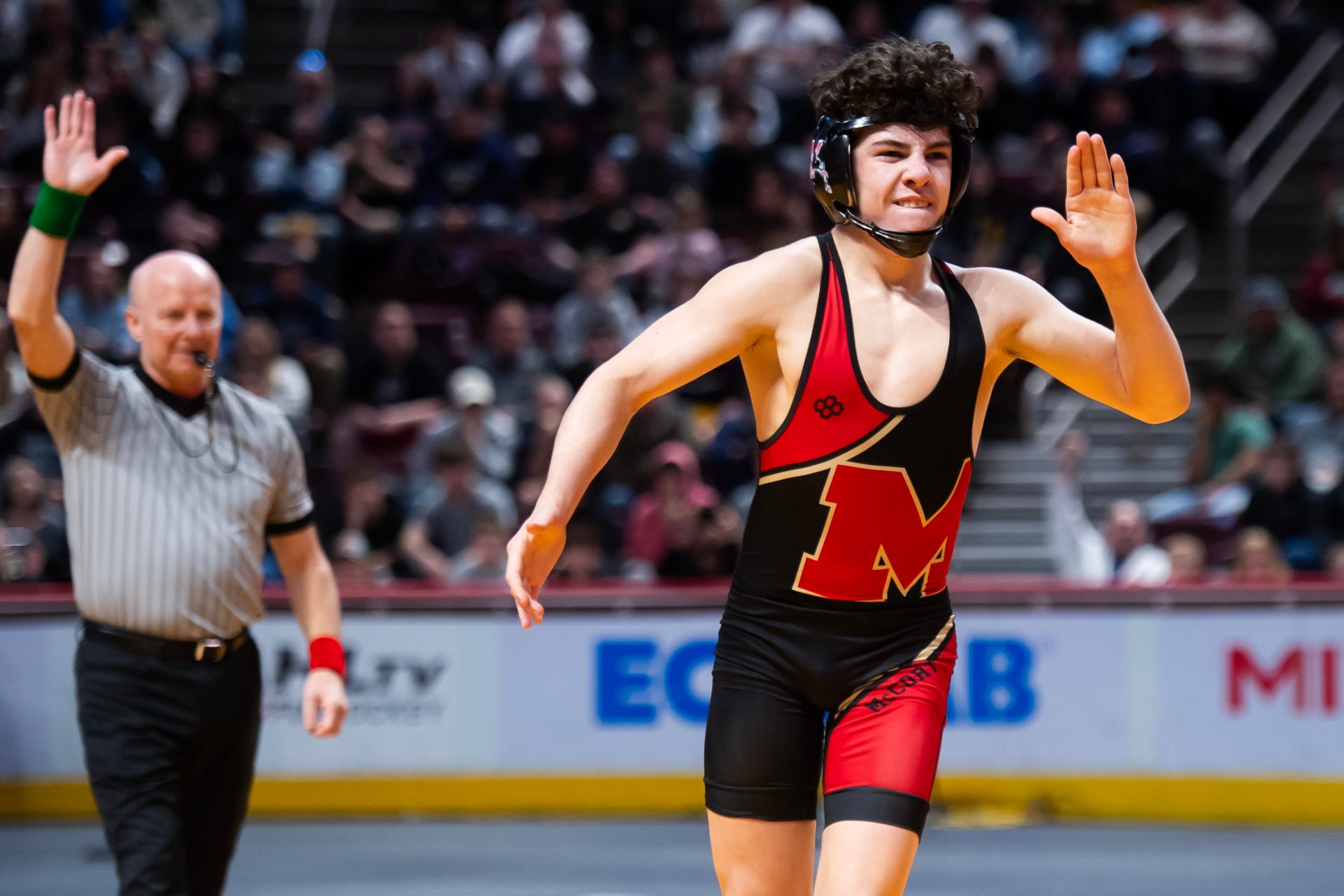 The Bishop McCort wrestler, Keegan Bassett: Source - Imagn images