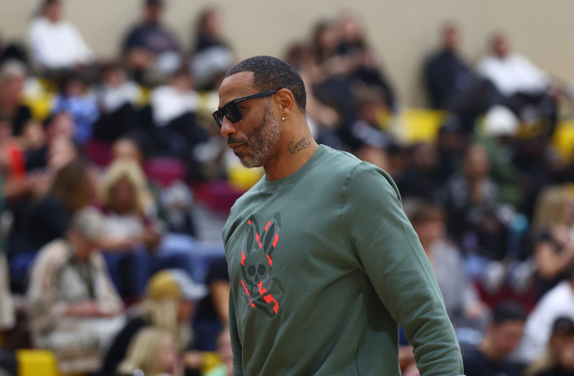 Former NBA player Kenyon Martin in attendance during the Hoophall West High School Invitational at Chaparral High School. - Source: USA Today Sports