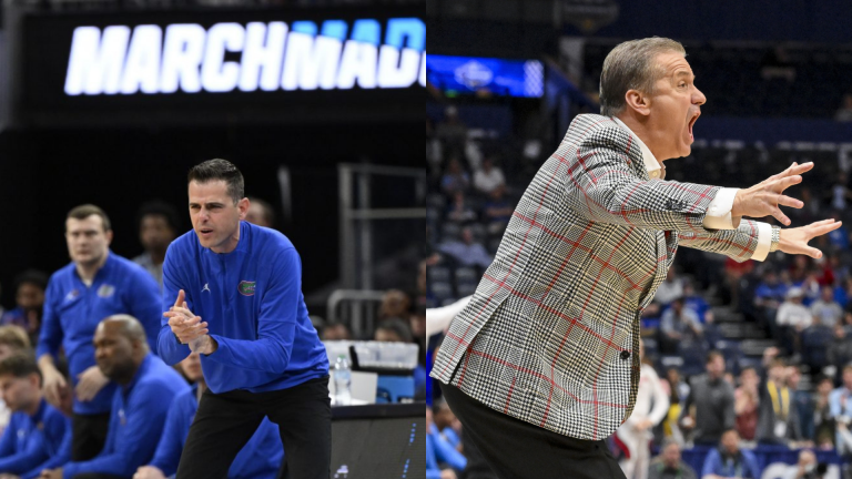 Todd Golden and John Calipari. - Source: Imagn