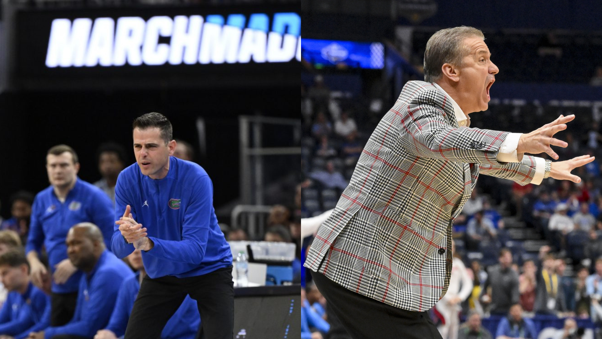 Todd Golden and John Calipari. - Source: Imagn