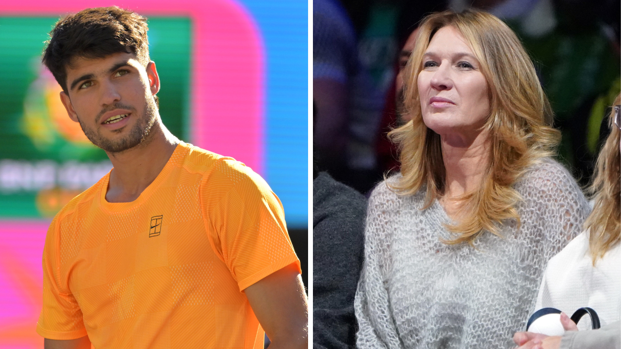 Carlos Alcaraz and Steffi Graf | Source: Imagn