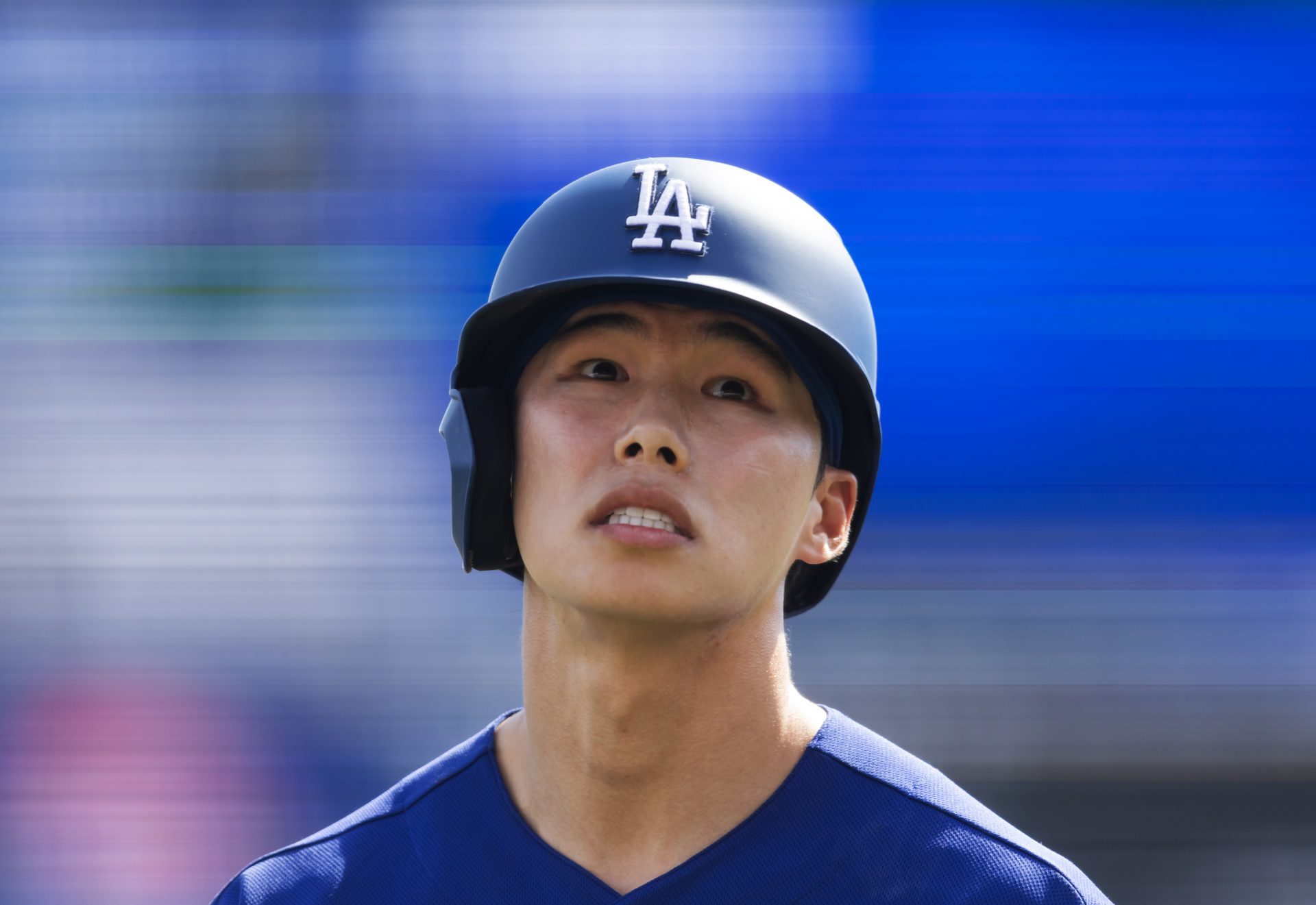 Dodgers second baseman Hyeseong Kim against the Chicago White Sox. Source: IMAGN