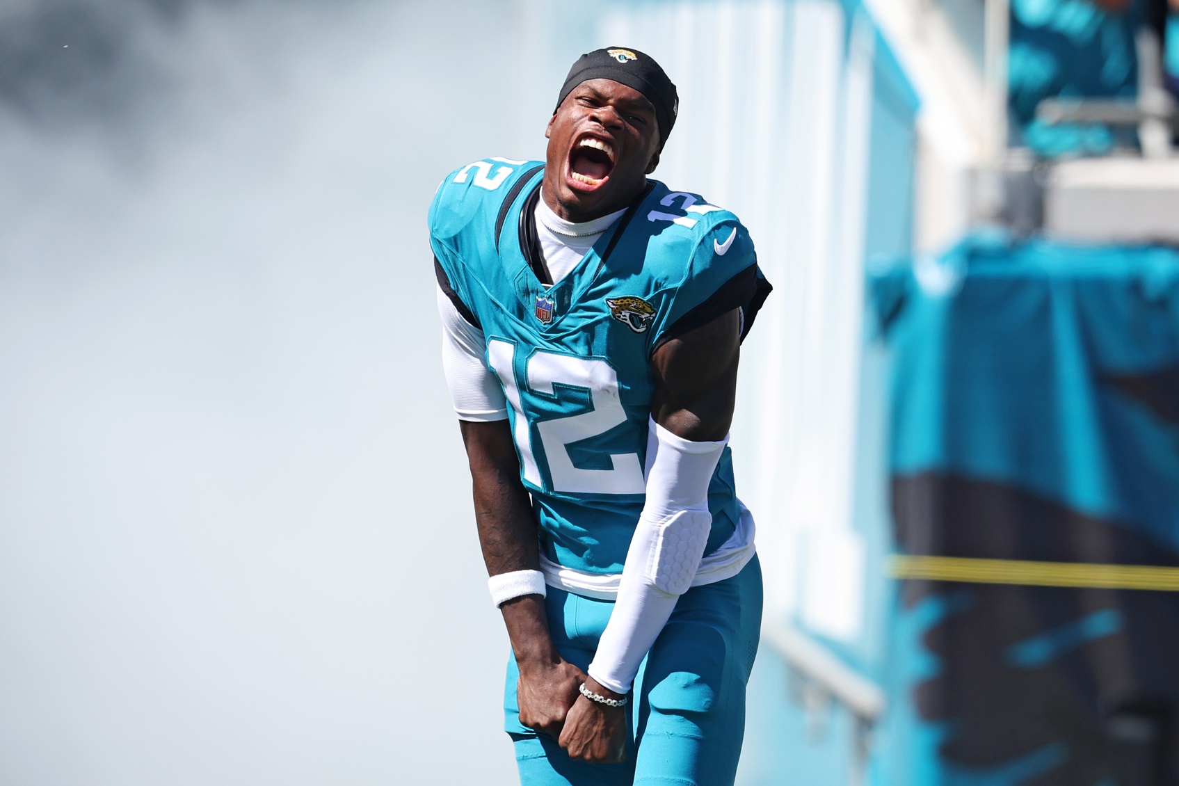 Jacksonville Jaguars wide receiver Travis Hunter in 2025 - Source: Imagn