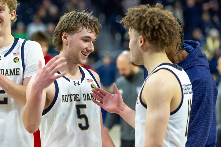 Cole Certa and Braeden Shrewsberry during game vs. NC State Source: Imagn