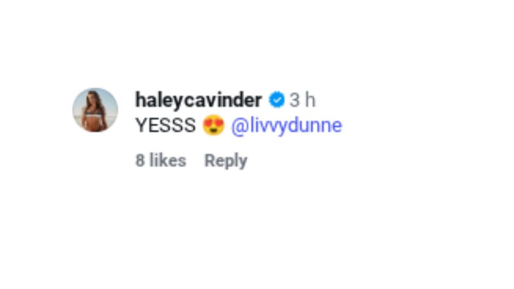 (Source: Instagram/@haleycavinder)
