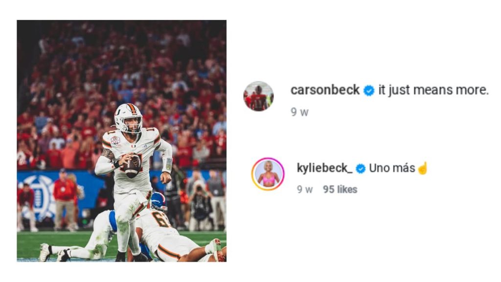 Source: (Via Instagram/ @carsonbeck)