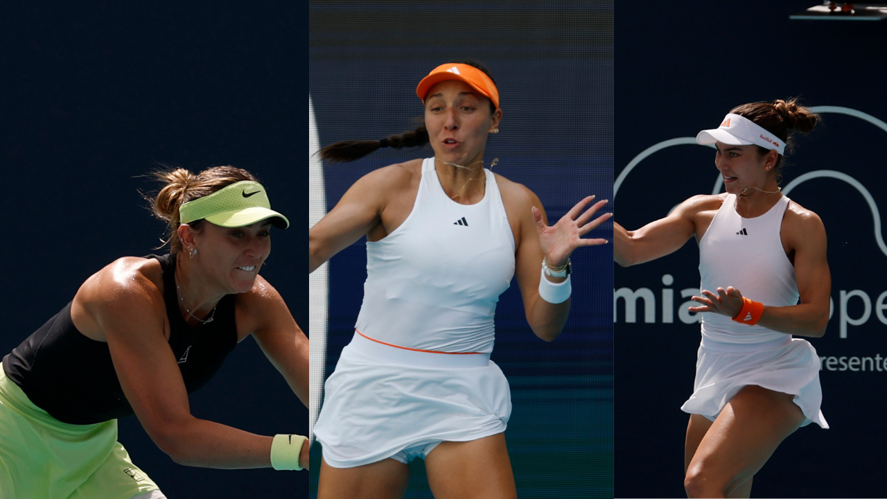 Paula Badosa, Jessica Pegula and Iva Jovic. Source: IMAGN