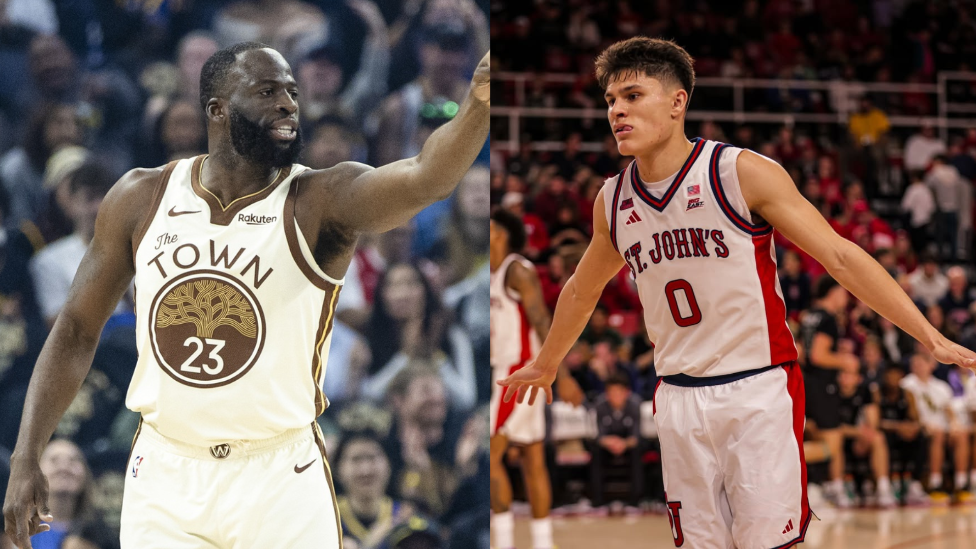 Draymond Green and Dylan Darling. - Source: Imagn, Image via Instagram/@ddylandarlingg
