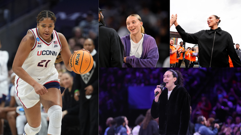 Sarah Strong, Paige Bueckers, Diana Taurasi, Breanna Stewart - Source: Imagn