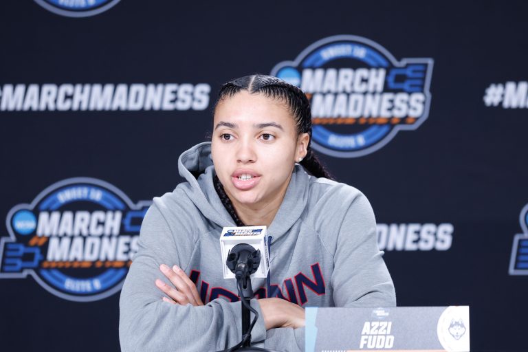 Azzi Fudd - UConn vs. Notre Dame - 2026 NCAA tournament, Elite Eight - Source: Imagn