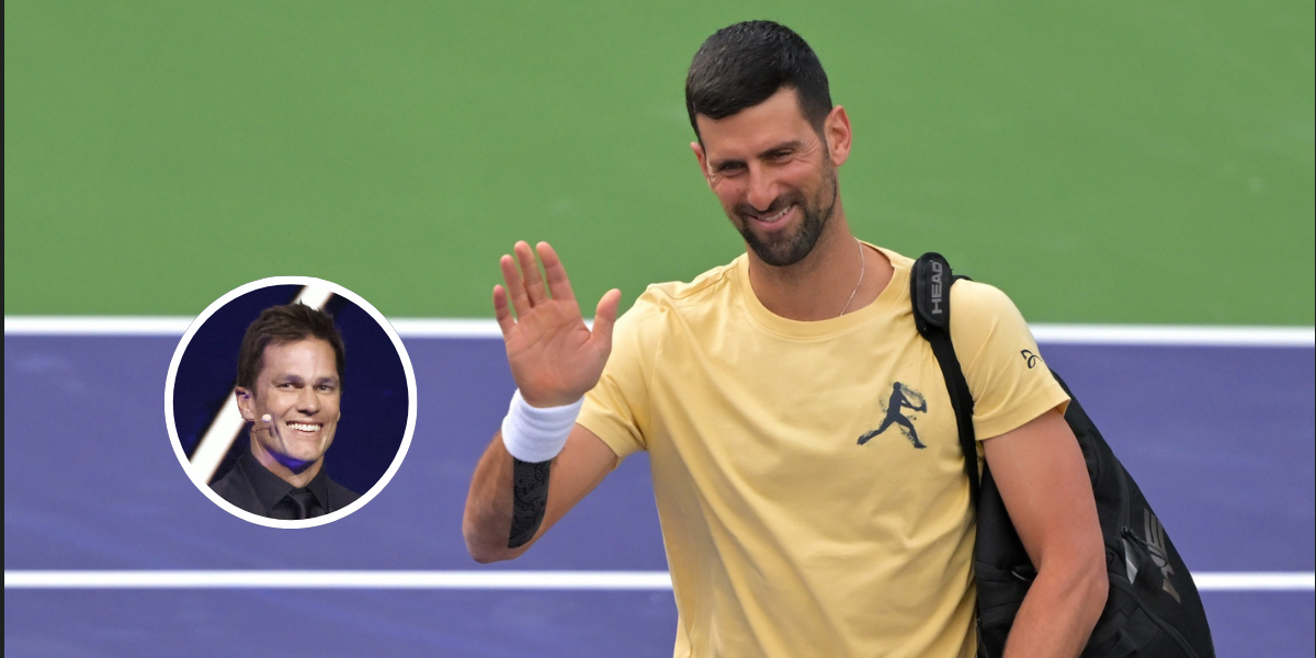 Novak Djokovic & Tom Brady (Inset) - Source: IMAGN