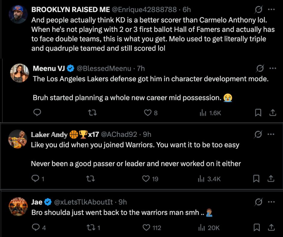 &ldquo;Such a Drake&rdquo;: Fans Grill Kevin Durant as Rockets Star Takes the Fall in Viral Meltdown After Career-Low Showing Against Lakers