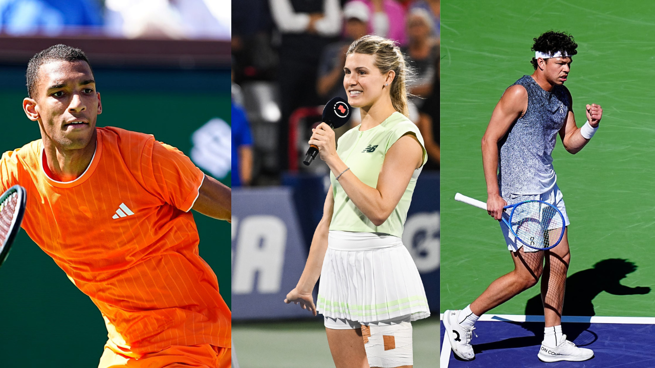 Felix Auger-Aliassime, Eugenie Bouchard and Ben Shelton. Source: IMAGN